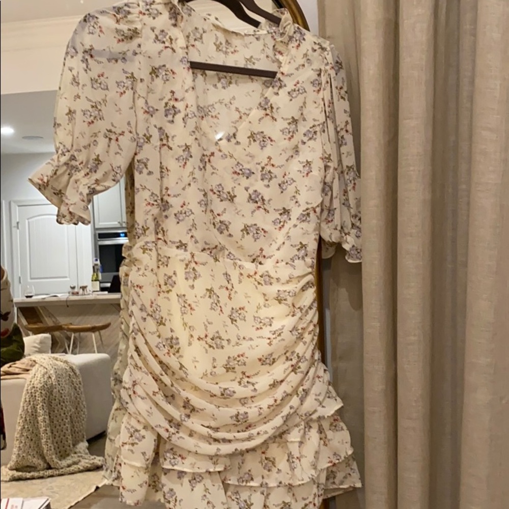 Floral Ruched Dress